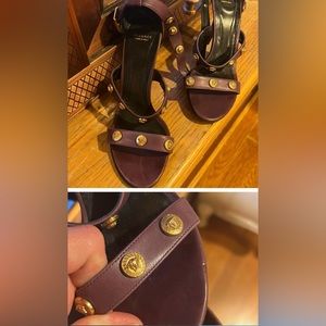 Purple Versace heels
